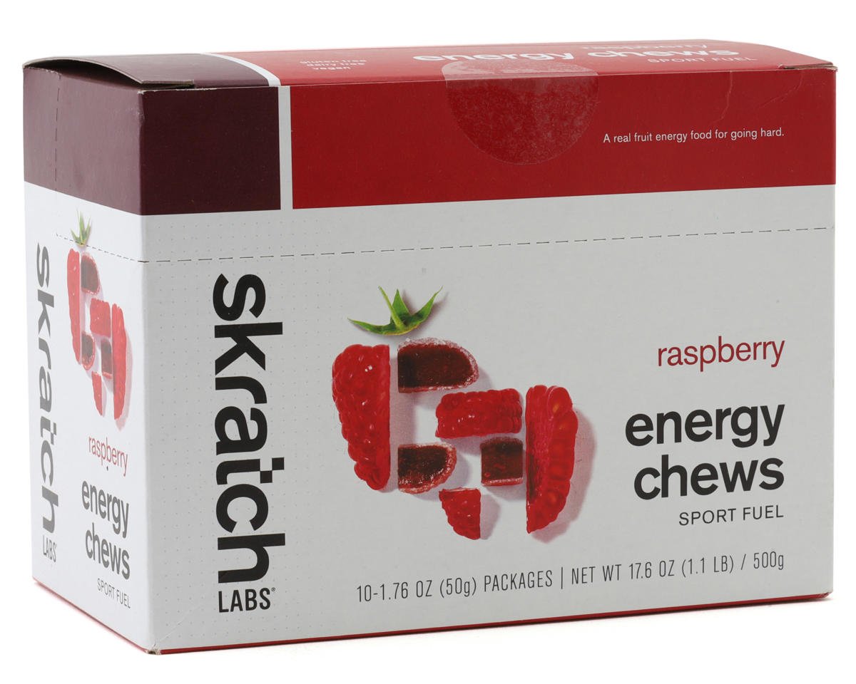 Skratch Labs Energy Chews Sport Fuel (Raspberry) (10 | 1.7oz Packets)